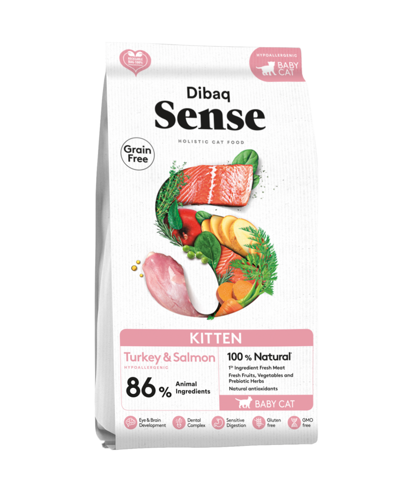 Dibaq Sense Gatito Pavo Y Salmon