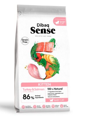 Dibaq Sense Gatito Pavo Y Salmon