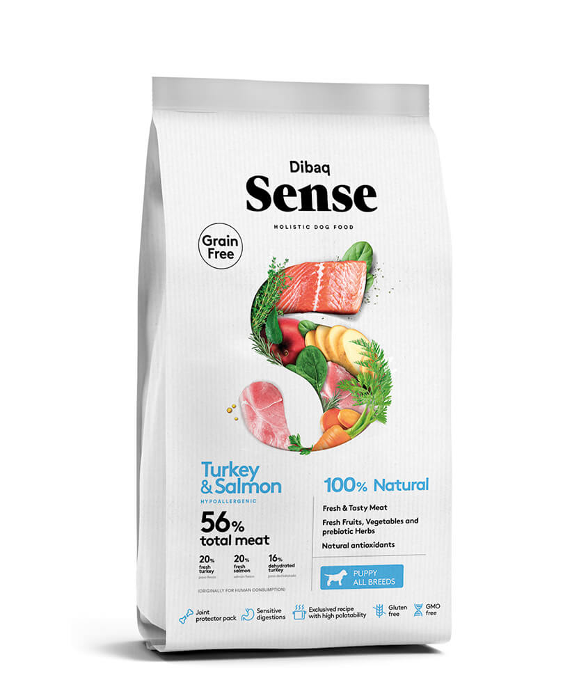 Dibaq Sense Cachorro Pavo y Salmón
