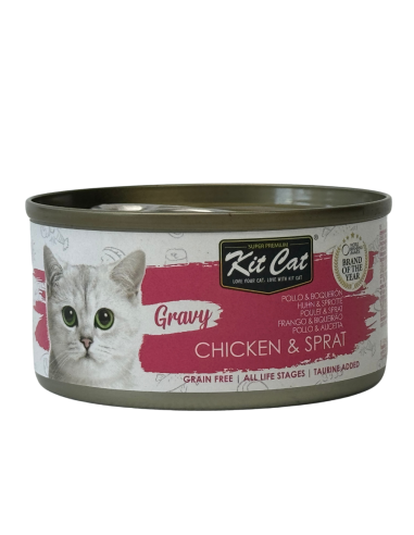 Kit Cat Pollo Con Boquerón Gravy