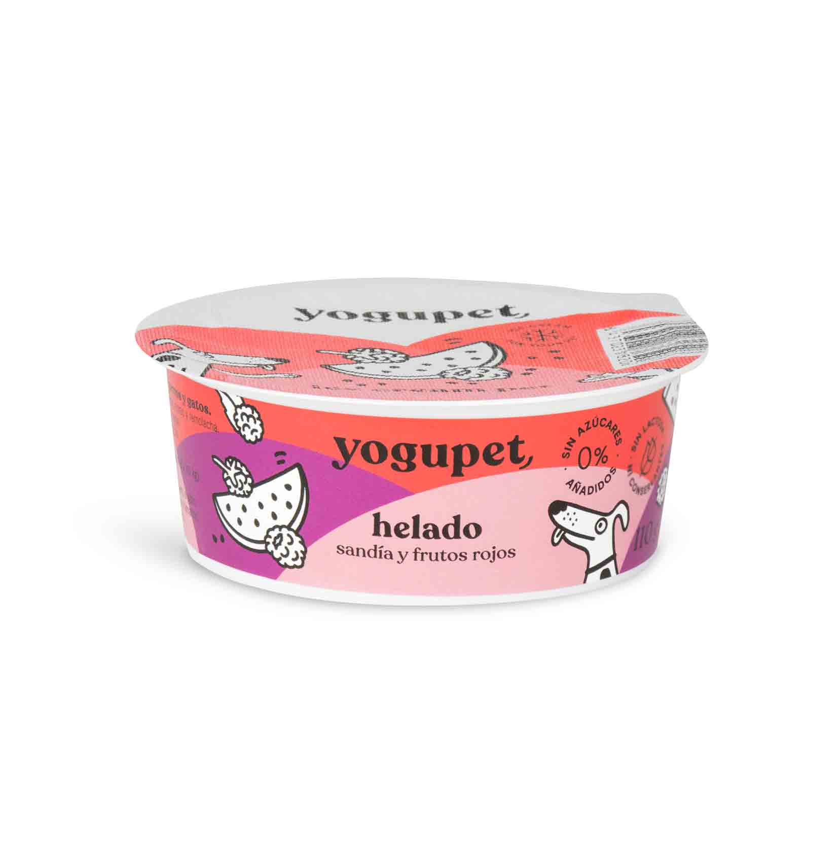 Yogupet - Helado Sandía Y Frutos Rojos