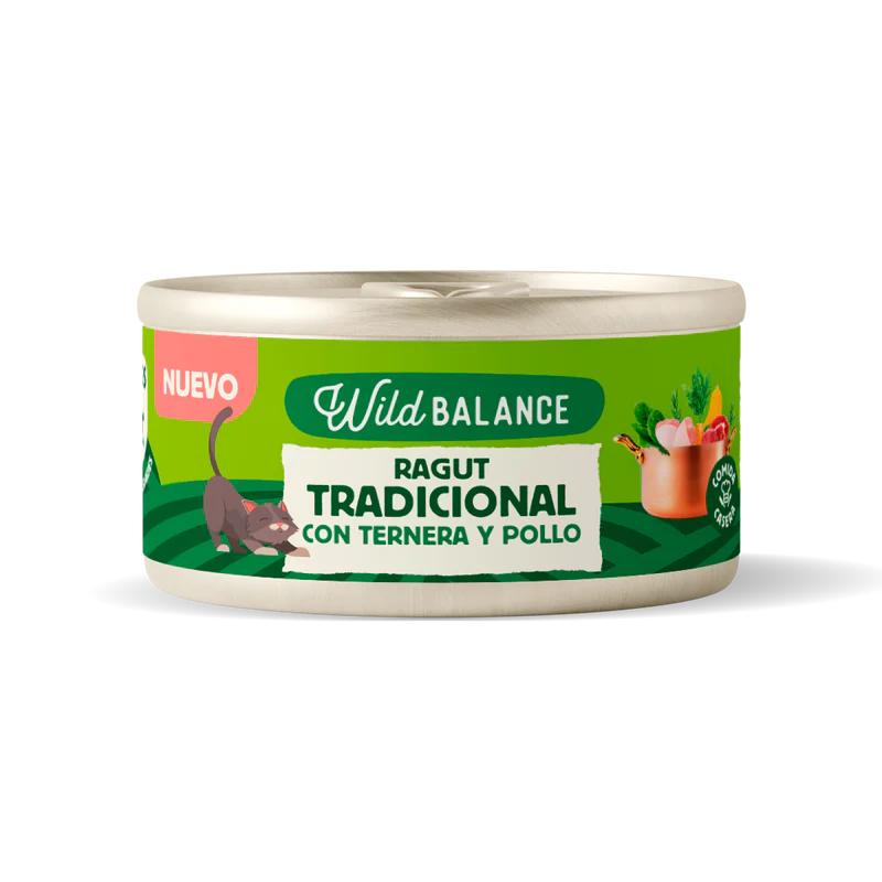 Wild Balance Ragut Tradicional De Ternera Y Pollo Gato