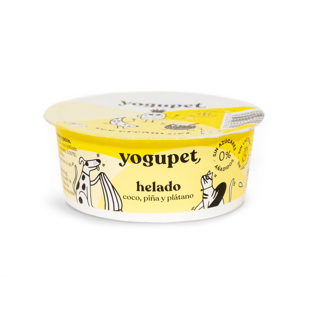 Yogupet - Helado Coco, Piña y Platano