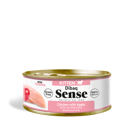 Dibaq Sense Lata Kitten Pollo con Manzana