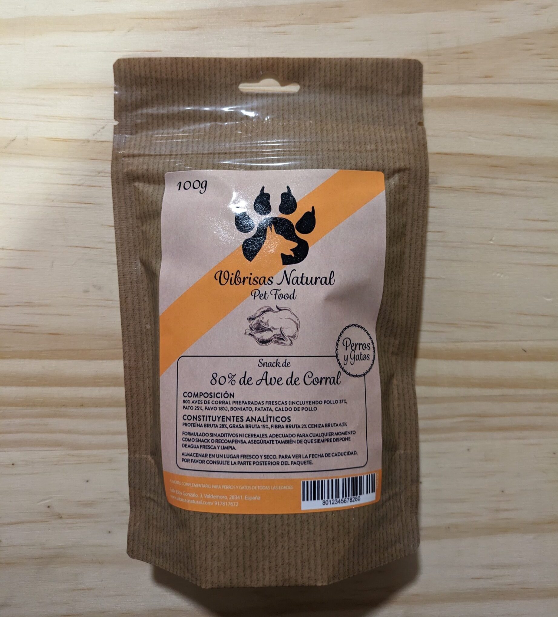 Vibrisas Natural Snack Aves De Corral