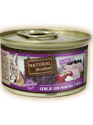 Natural Woodland Conejo Con Manzana Y Mora