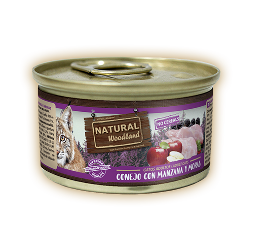 Natural Woodland Conejo Con Manzana Y Mora
