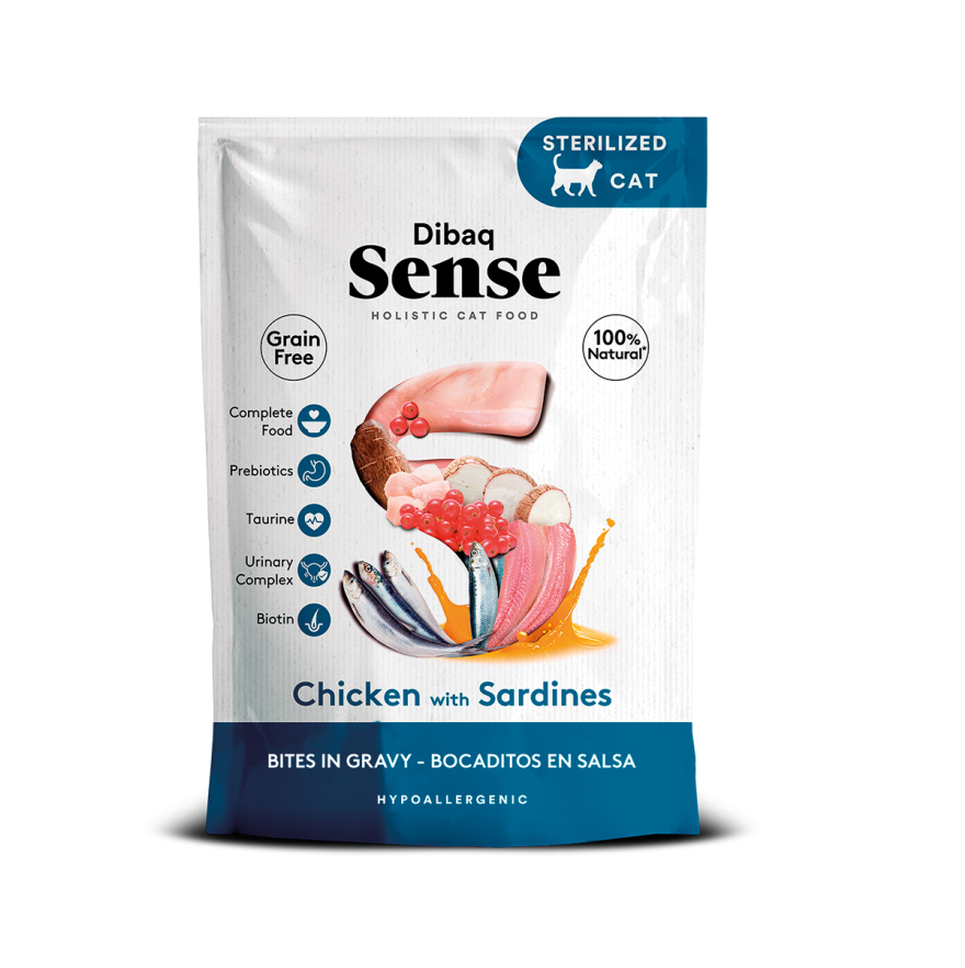 Dibaq Sense Bites Pollo con Sardinas