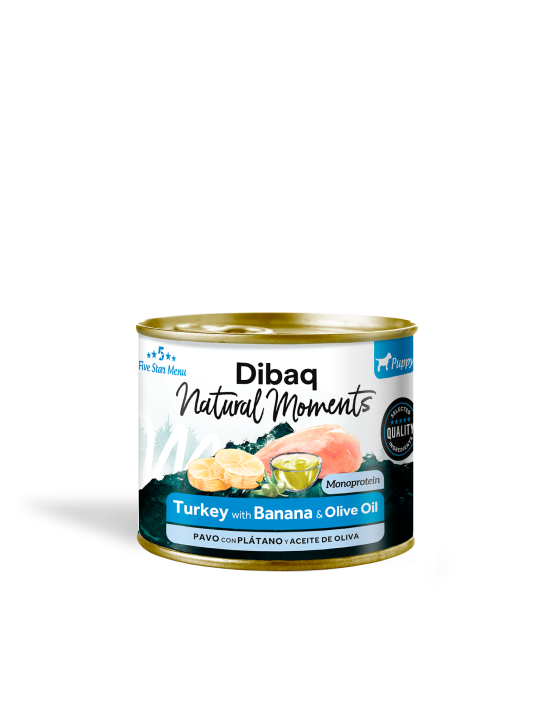 Dibaq Moments Cachorro Pavo Con Plátano