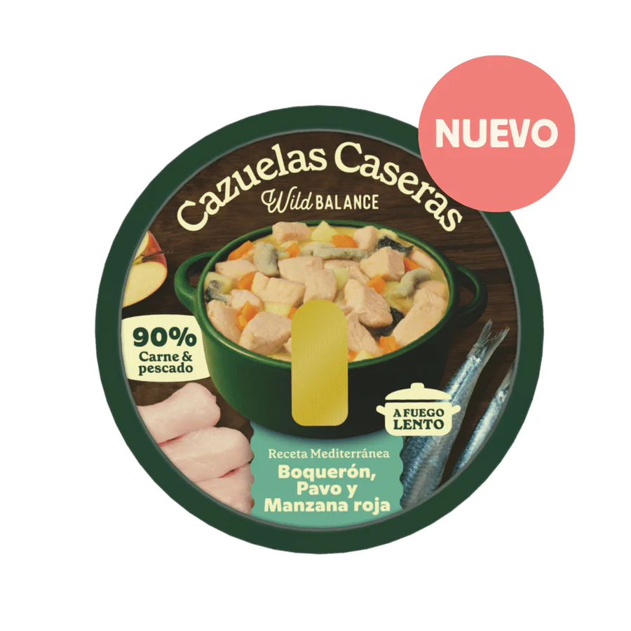 Wild Balance Cazuela Casera De Boquerón, Pavo Y Manzana