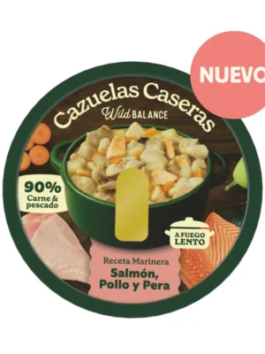 Wild Balance Cazuela Casera Salmón, Pollo Y Pera
