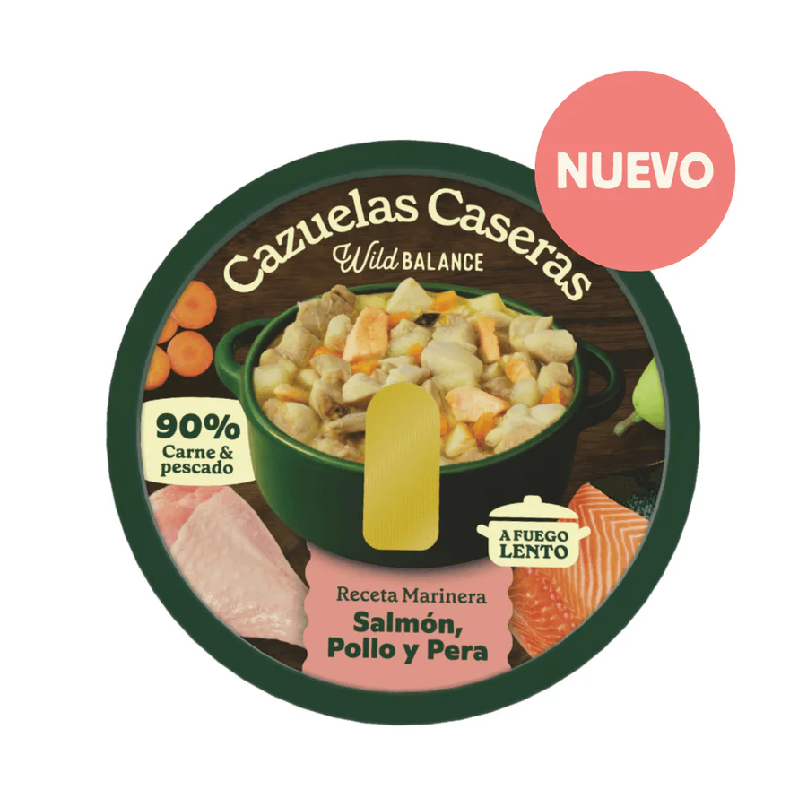 Wild Balance Cazuela Casera Salmón, Pollo Y Pera