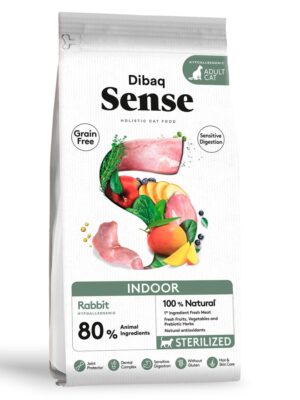 Dibaq Sense Gato Indoor Conejo y Pavo